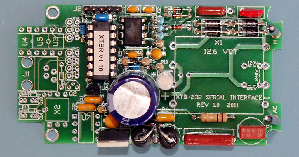 Assembled XTBR built on XTB-232 PCB
